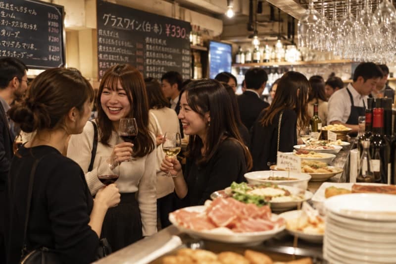 앉을 곳 없어도 괜찮아…일본 젊은 여성들 사로잡은 '다치노미' 열풍