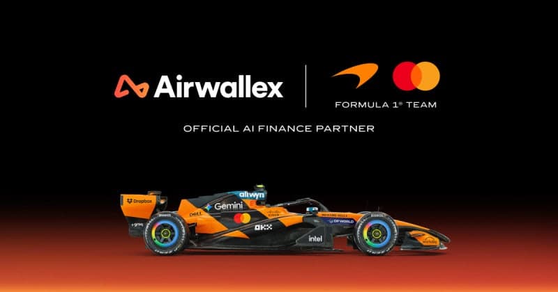 에어월렉스, 맥라렌 F1 팀 공식 AI 금융 파트너 선정… 파트너십 연장 및 확대