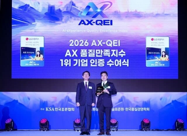 LG유플러스, 2026 AX 품질만족지수 IPTV 부문 1위…올해 11개 부문 정상