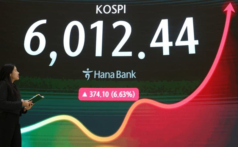 반도체주 강세에 6000선 탈환…SK하이닉스 100조 주주환원 '훈풍'