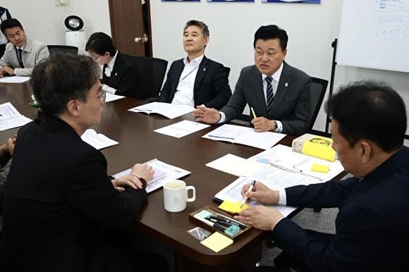 신용한 충북지사, 귀국 직후 국회 찾아 국비 140억 증액 건의