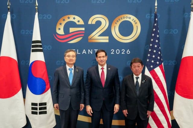 한미일 외교장관 "한반도 비핵화 지속"…북극·태평양 파트너십 체결